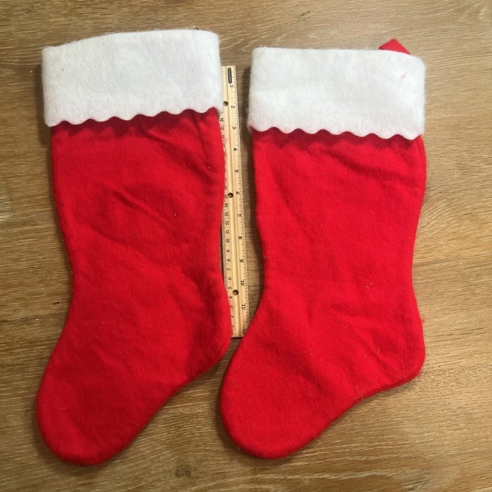 VTG‎ Disney Mickey & Minnie Mouse Felt Christmas Stockings 17